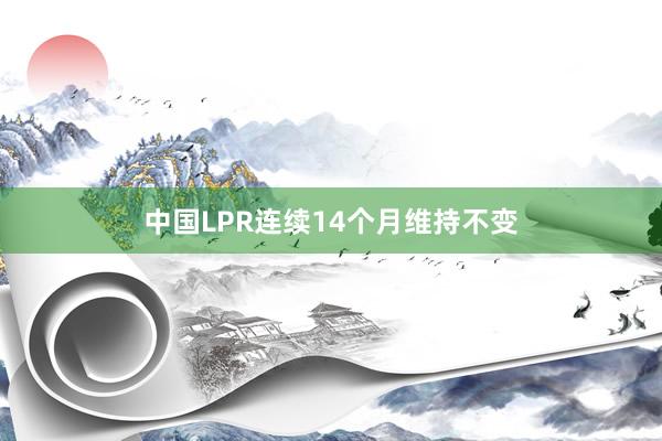 中国LPR连续14个月维持不变