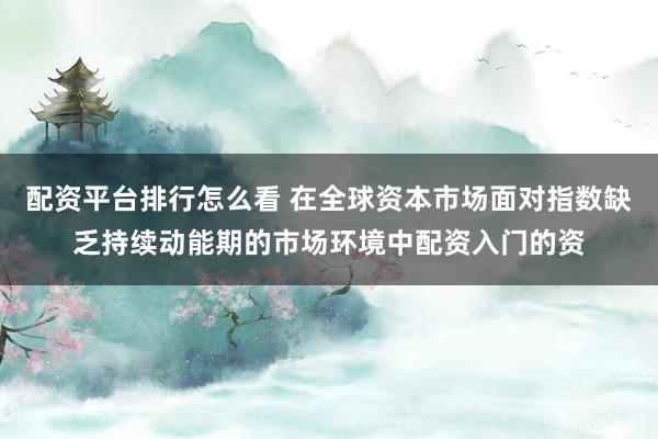 配资平台排行怎么看 在全球资本市场面对指数缺乏持续动能期的市场环境中配资入门的资