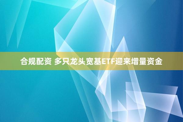 合规配资 多只龙头宽基ETF迎来增量资金